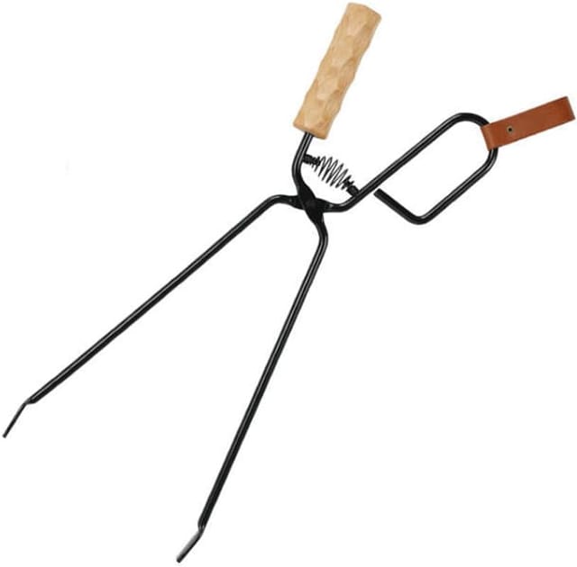 Holzkohlezange, Holzkohlezange, praktische Holzkohlezange, Outdoor-Grill, arbeitssparend, Holzkohlezange für Picknick, Camping