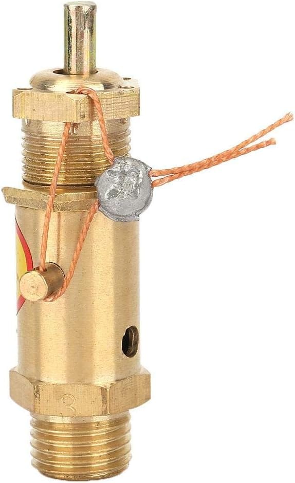 Aougo - Luftkompressor-Rückschlagventil, Sicherheitsüberdruckventil Messing G1/4 Luftkompressor-Ersatzkomponenten für das Drucklager des