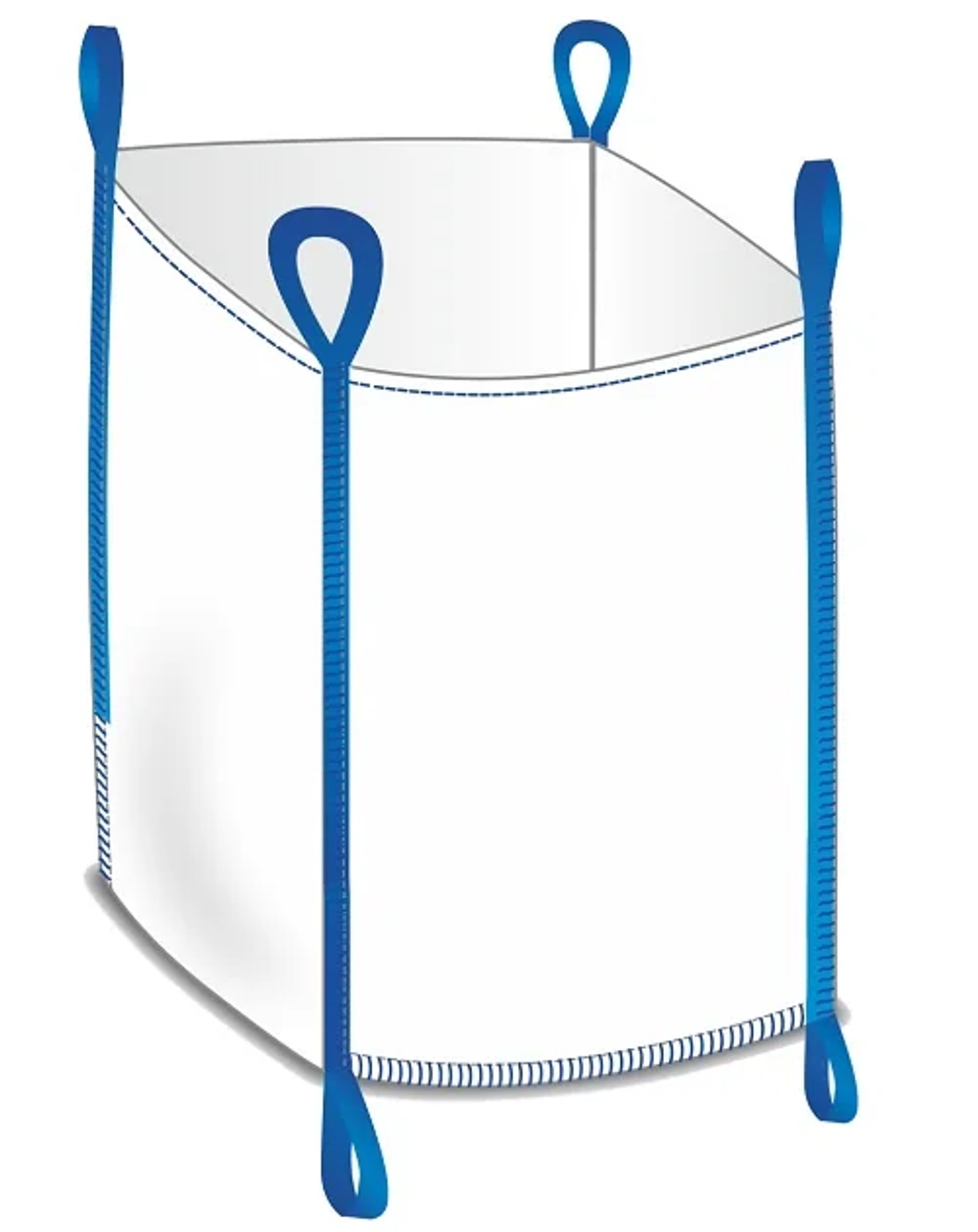 Big Bag Oben Offen, 2 Schlaufen Unten Tragkraft 1000 Kg, 90 X 90 X 90 Cm 5 20 Stück
