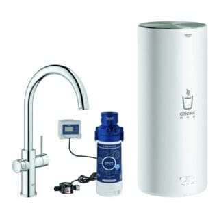 Red Duo Armatur und Boiler Größe l, c- Auslauf, 30079001 - Grohe