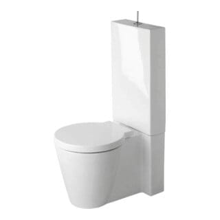 Starck 1 - Stand-WC, 42cm x39cm x64 cm, Weiß - Schale 0233090064 - Duravit