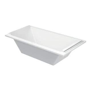 Starck Rechteck Badewanne, Einbauversion, Mittelablauf, 2 - Duravit