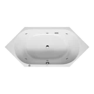 Duravit - D-Code Whirlwanne, 1900x900mm, 2 Rückenschrägen, Jet