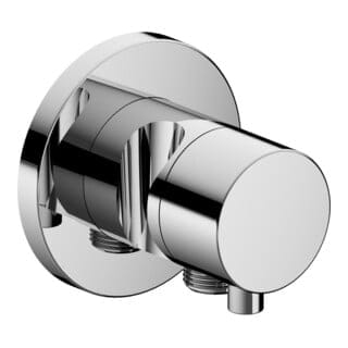 KEUCO 2-Wege Ab- u. Umstellventil IXMO Comf.59557, Schlauchanschl./Brauseh., rund, verchromt
