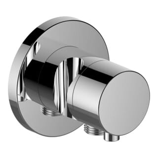 KEUCO 2-Wege Umstellventil IXMO Comfort 59556, Schlauchanschl./Brauseh., rund, verchromt