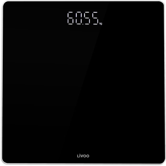Elektronische Personenwaage - Livoo - Dom524n - Led-display - 180 Kg - Sicherheitsglas