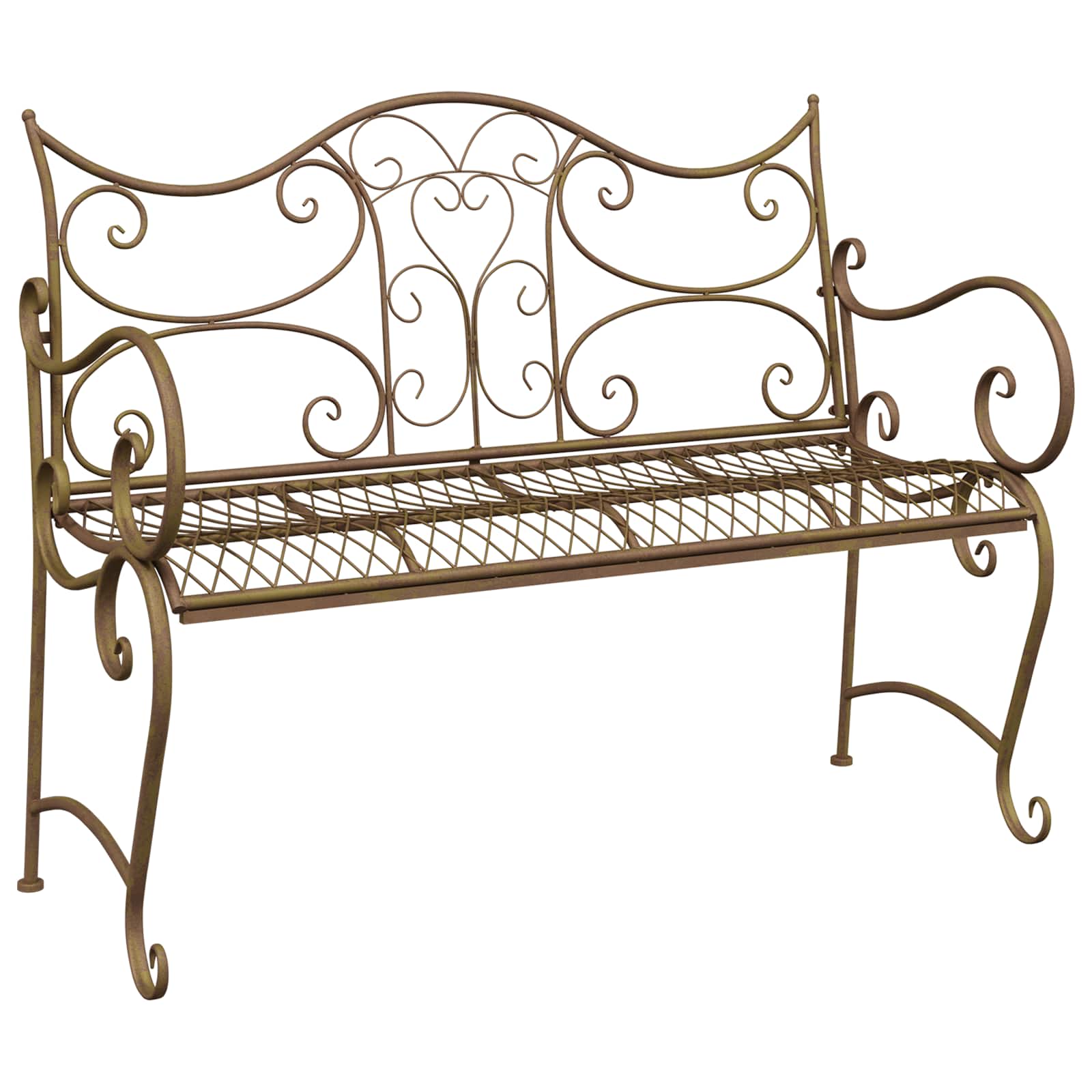 Maison Exclusive - Gartenbank 2 -sitzer 114 X 54 X 90 Cm Stahl An
