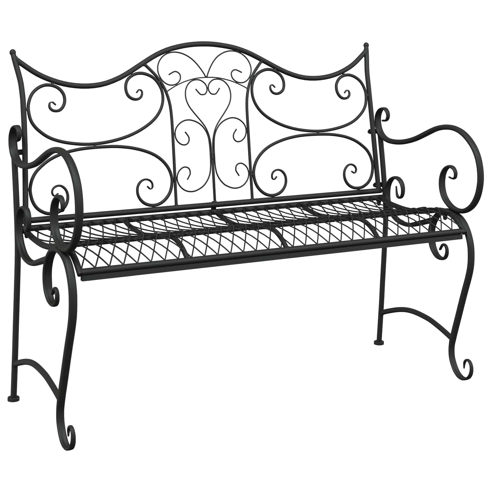 Maison Exclusive - Gartenbank 2 -sitzer 114 X 54 X 90 Cm Stahl Sc