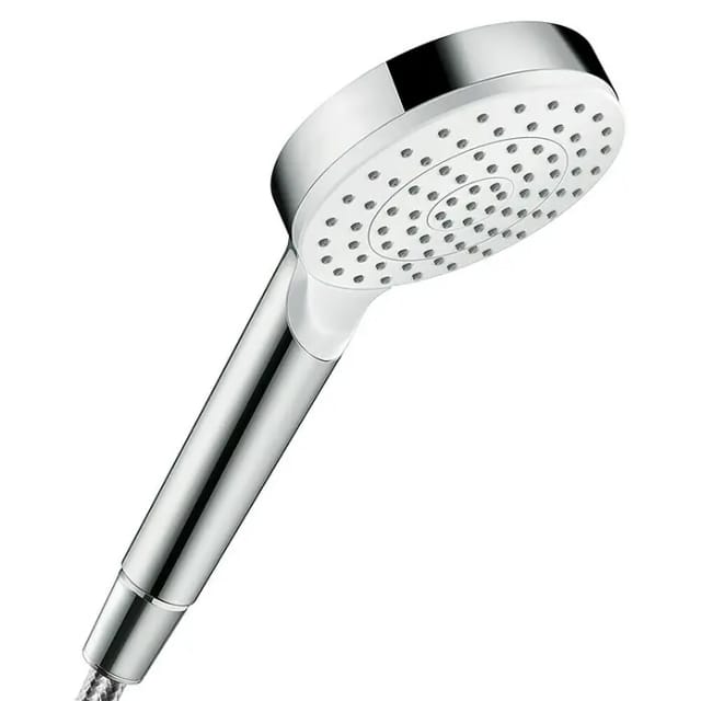 Hansgrohe - Crometta Handbrause 100mm 1jet 5,7l/min EcoSmart plus, Weiß/Chrom