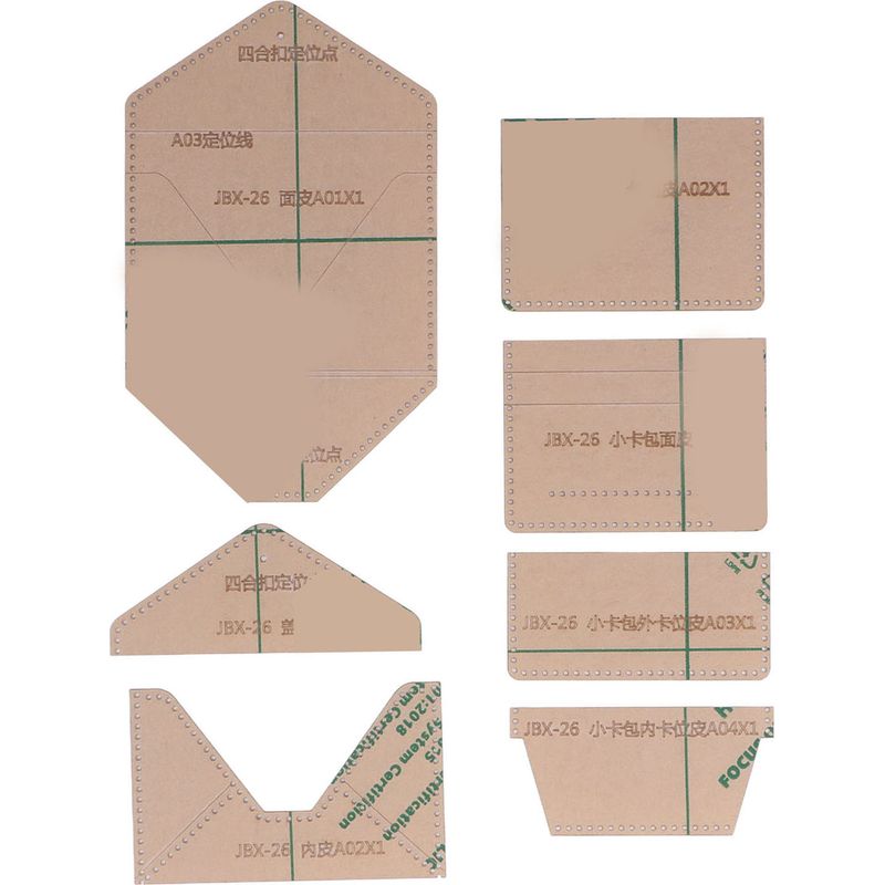 Set Mit 7 Transparenten Acryl-schablonen Für Präzises Schneiden, Übersichtliche Diy-anleitung, Ideal Als Geschenk