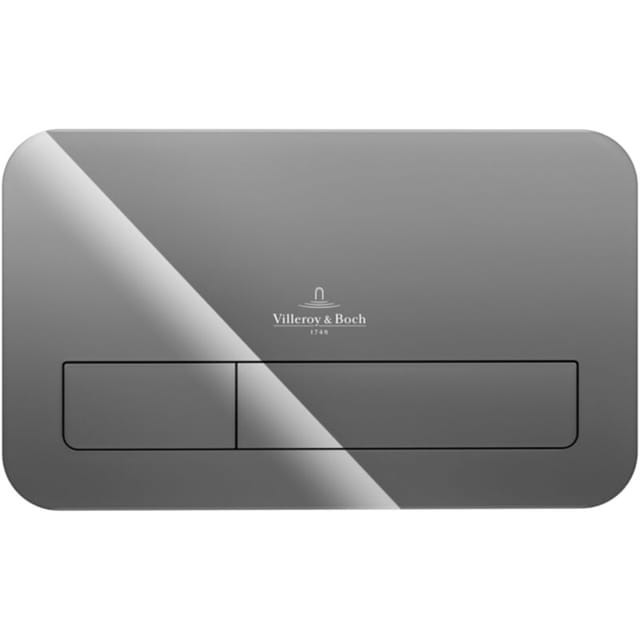 Villeroy&boch - ViConnect - Betätigungsplatte M200, Glass Glossy Grey 922400RA