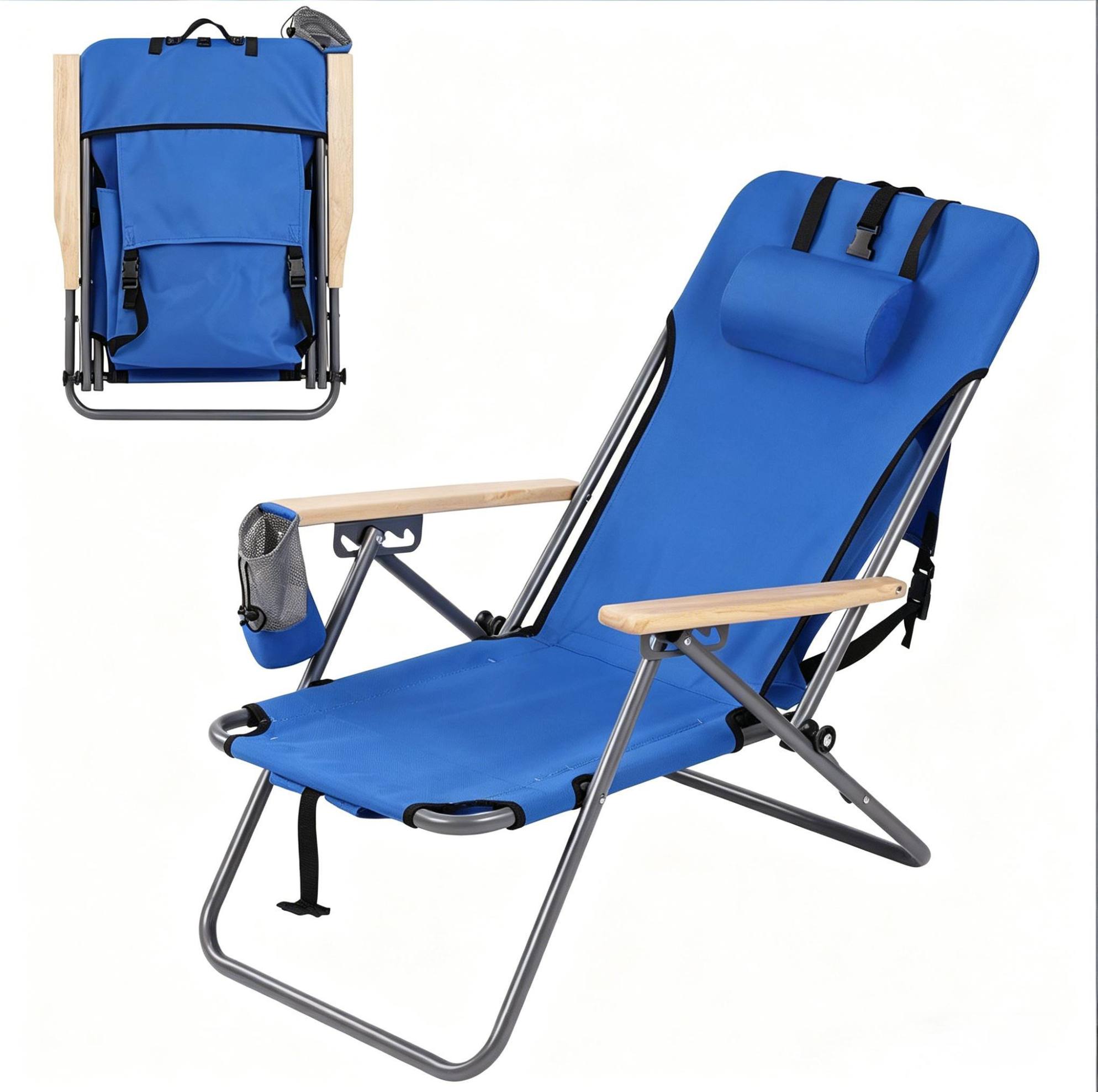 Klappstuhl Für Camping Und Garten Mit Verstellbarer Rückenlehne In 4 Positionen Modenuit