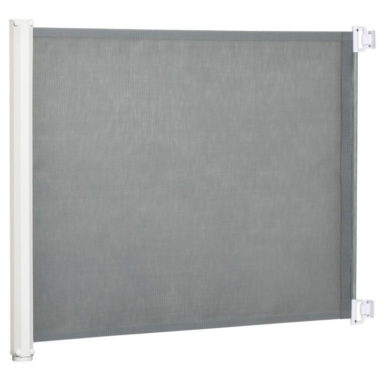 Treppenschutzrollo Grau Aus Stahl Und Kunststoff 115 X 82,5 Cm Modenuit