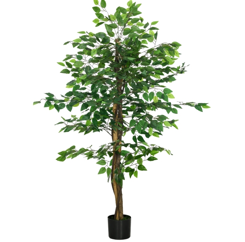 Künstliche Ficus-pflanze 150 Cm Grün Mit Topf
