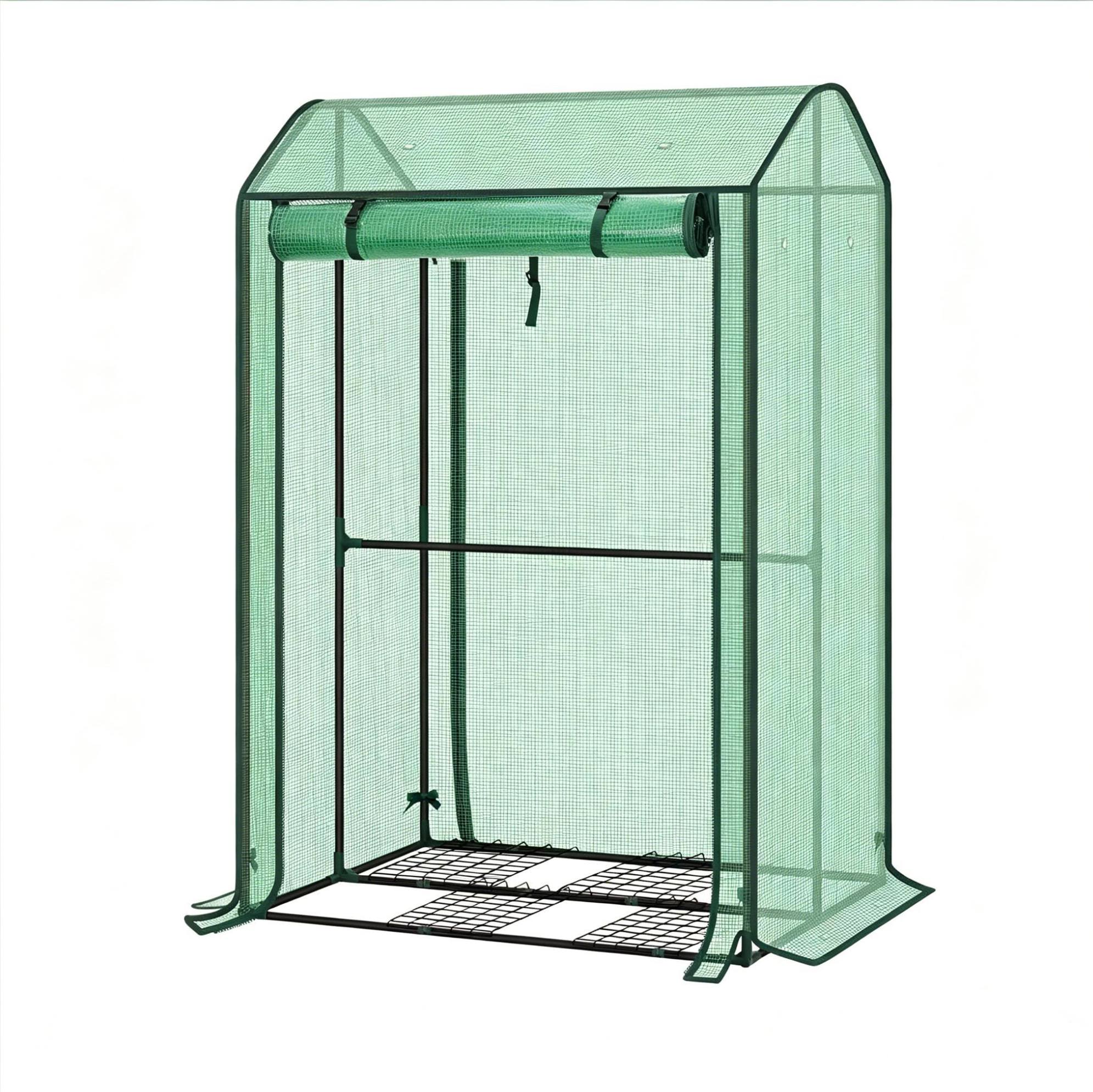 Balkon-gewächshaus 100 X 83 X 150 Cm Aus Pe 140 G/m² Mit Stahlrahmen