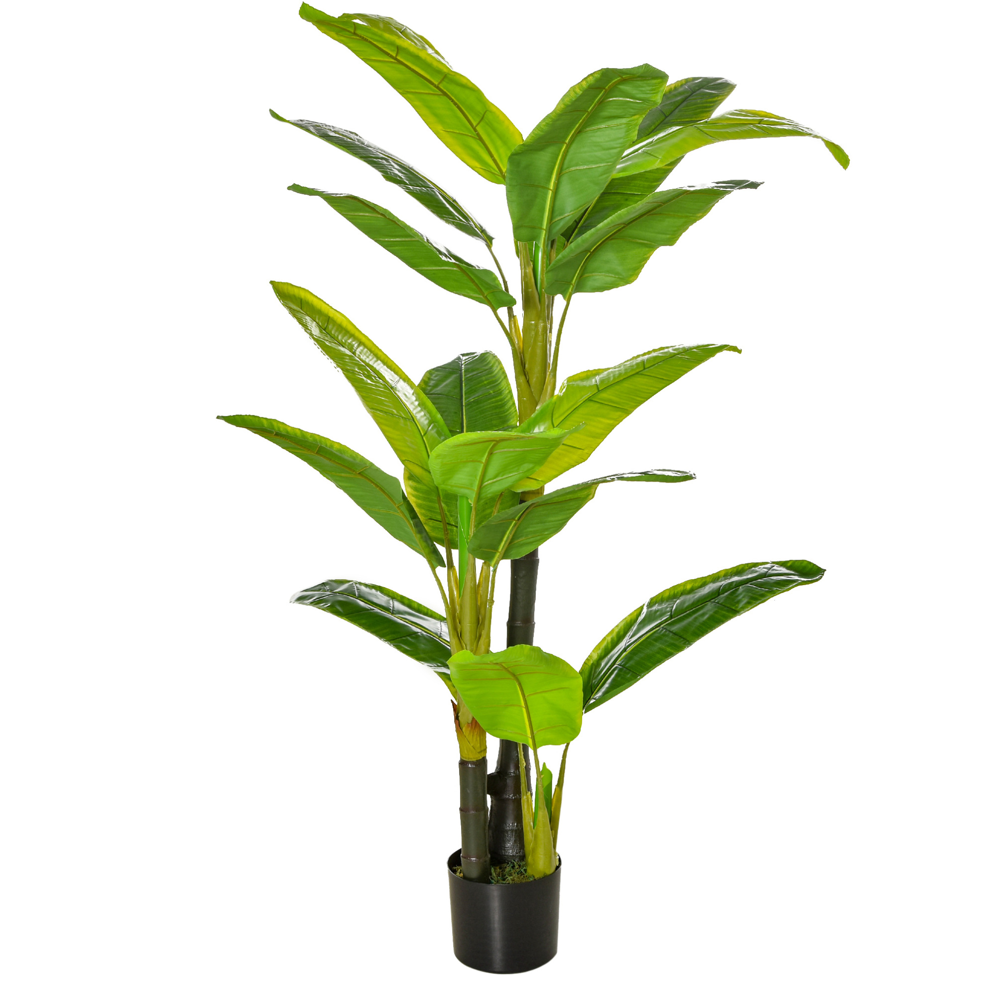 Künstlicher Bananenbaum 150 Cm Mit Grünem Kunststofftopf