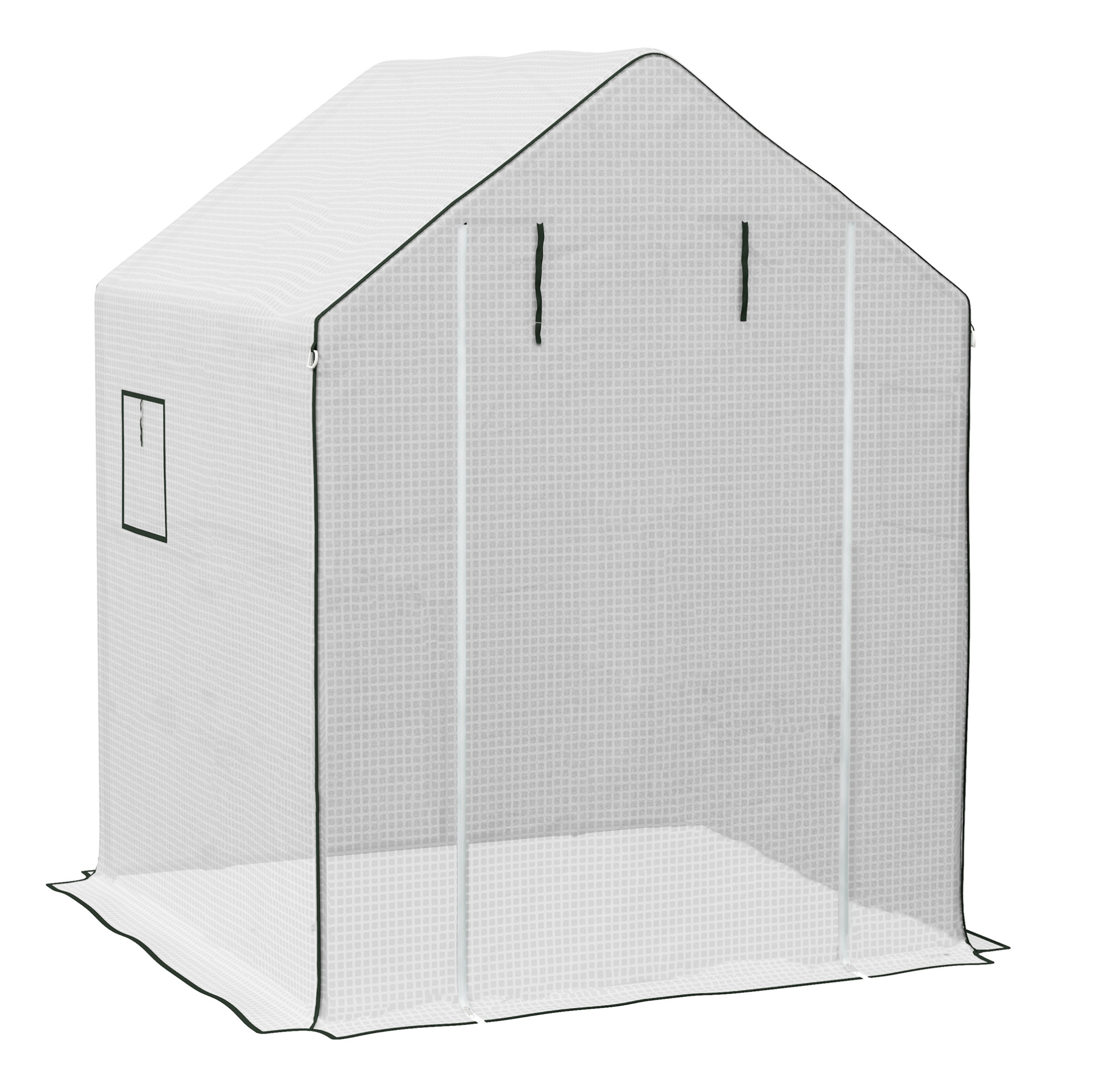 Ersatzfolie Für Gewächshaus Pe Mit Uv-schutz, Fenstern Und Rolltür 140x143x190 Cm
