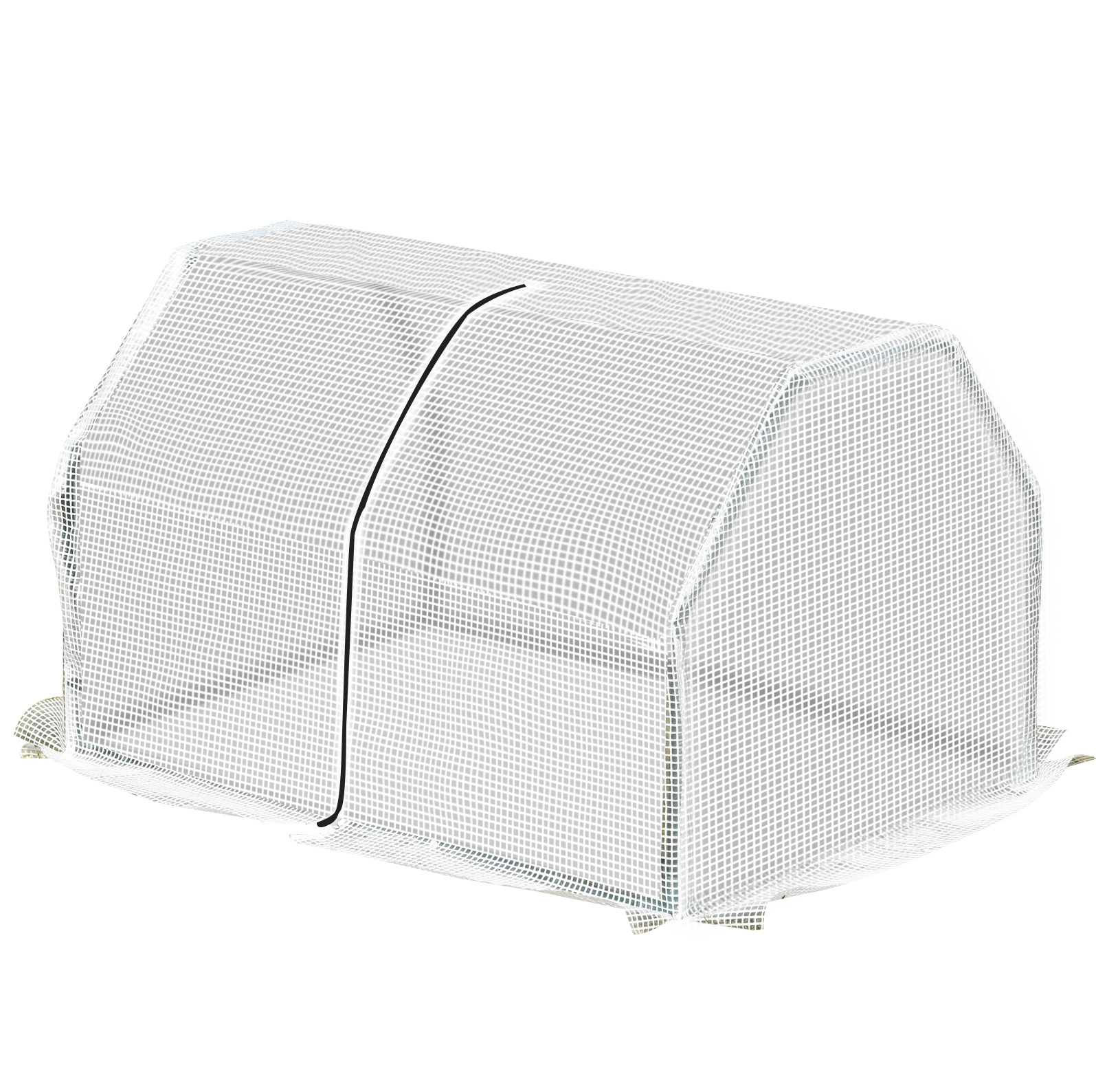 Mini-gewächshaus Für Den Garten Aus Stahl 99 X 71 X 60 Cm Weiß