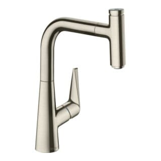 Talis Select M51 - Spültisch Einhebelmischer 220 mit ausziehbarem Auslauf, Edelstahl 72822800 - Hansgrohe