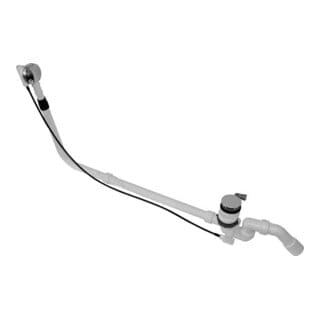 Zubehör - Wannenablauf- und Überlaufgarnitur mit Bodenzulauf, Bowden, Länge 1070 mm, Chrom 791226000001000 - Duravit