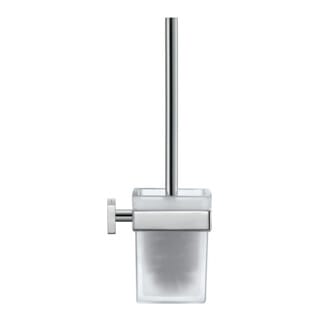 Karree - Toilettenbürste mit Halter, Wandmontage, verchromt / Milchglas 0099571000 - Duravit