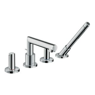 Axor - hansgrohe Uno 4-Loch Wannenrandarmatur, Zerogriff, Ausladung