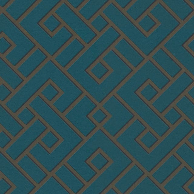 Tadessi - Tapete Grafik Domenico M1-No.666 Vliestapete Grün Gold Geometrische Tapete Wohnzimmer Schlafzimmer Küche