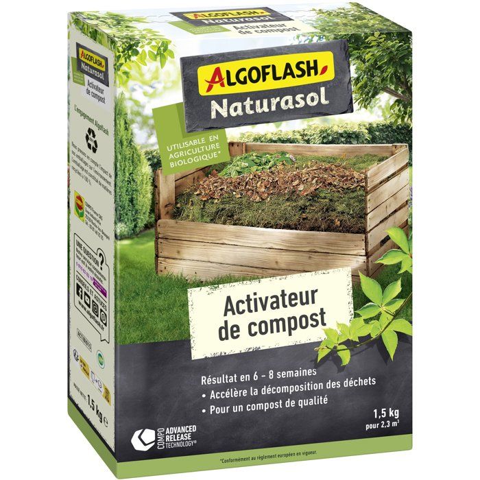 Kompostaktivator - Algoflash Naturasol - 1,5 Kg
