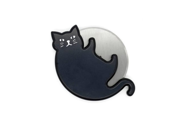 Pizzamesser - Kikkerland - Katzen Design - Kunststoff - Schwarz - Original und Amüsant