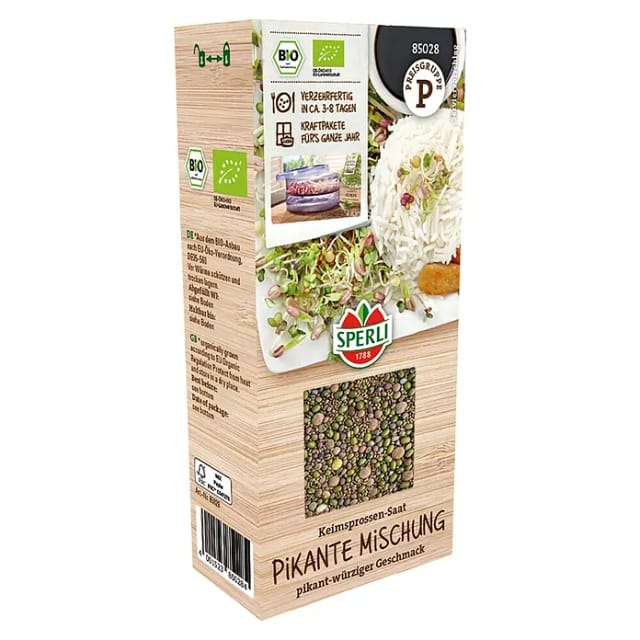 Bio Keimsprossen-Saat Pikante Mischung Gemüsesamen - Sperli
