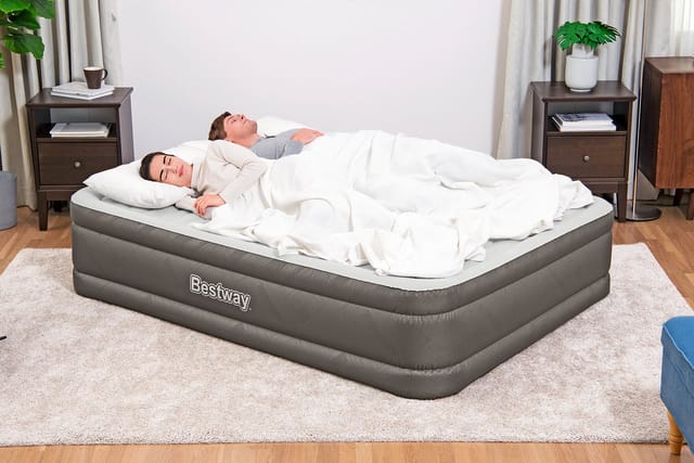 Luftbett 203 x 152 x 46 cm Fortech mit integrierter Elektropumpe für 2 Personen - Bestway