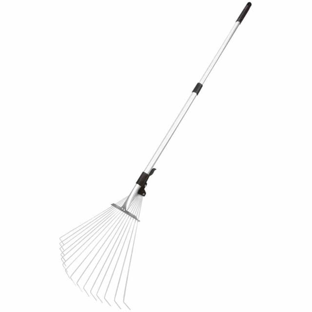 Teleskop-Laubrechen 154 cm Alu-Stiel, 25 mm