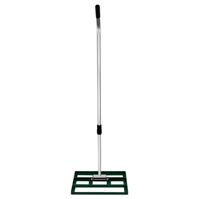 Monster Shop - Rasenrakel 50cm Levelingrake Rasen Rakel Rake Stahl Grün 1.9m Flächenebener