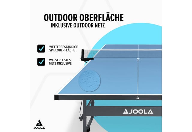 Joola - Outdoor-Tischtennisplatte 'Rally tl' wetterfest, blau