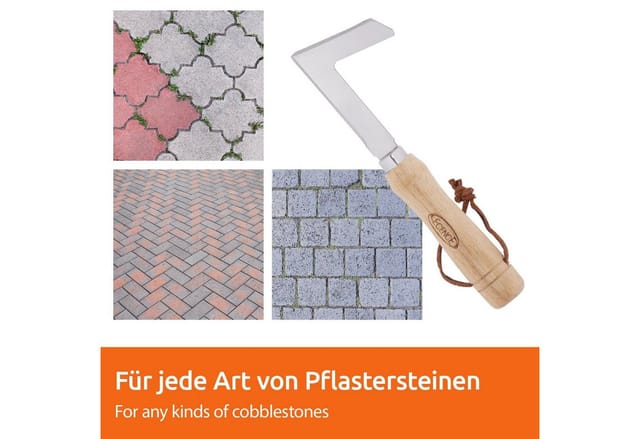 Ecence - Fugenkratzer Unkrautstecher Edelstahl Fugenmesser Entfernen von Moos & Unkraut