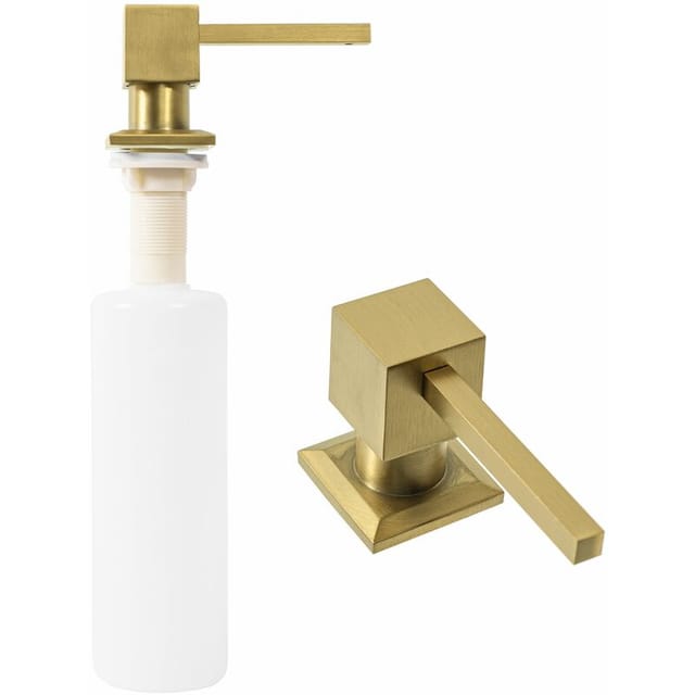 REA - spülmittelspender gold brush eckig
