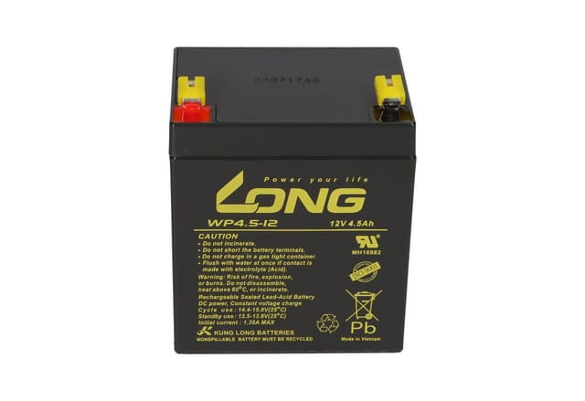 Agm blei akku batterie 12V 4,5Ah + ladegerät