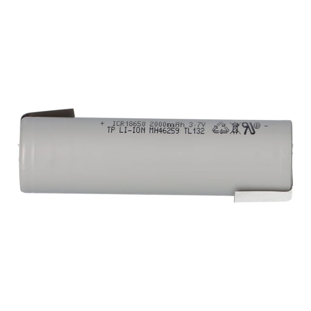 TerraE INR 18650 20P Li-Ion Akku - 3,7V 2000mAh 30A Z-Lötfahne