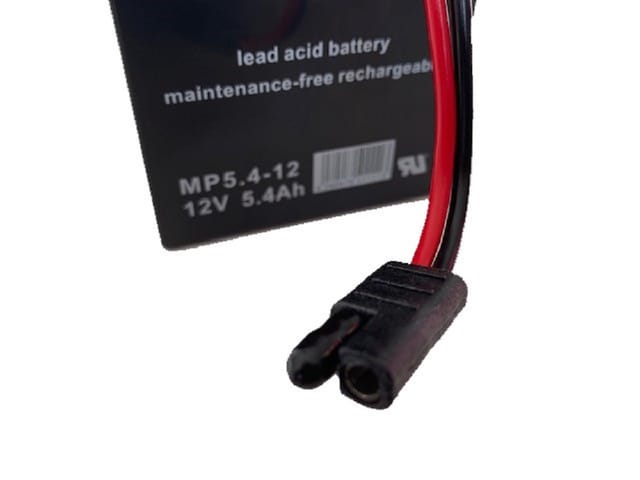 Multipower - Blei Akku Gel agm Technik 12V 5,4Ah mit Stecker für Rasenmäher z.B. Sabo 43-Vario e Toro Briggs Stratton