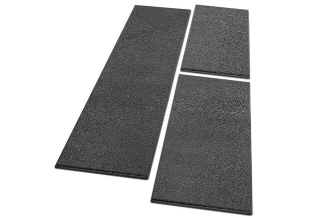 Karat - Bettumrandung Dynasty Anthrazit 1 Läufer 67 x 330 cm + 2 Brücken 67 x 130 cm
