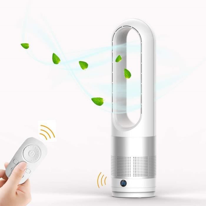 Leiser Standventilator Mit Fernbedienung – Marsee – 60 Cm, 8-stunden-timer, 8 Geschwindigkeitsstufen, Oszillation – Silber
