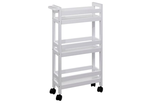 5five Simply Smart - Servierwagen mit rollen 3 ebenen colorama weiß baumwolle - 5five