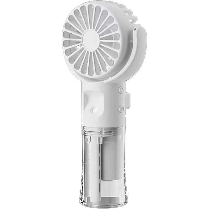 Risingff Mini-ventilator, Tragbar, Usb-aufladbar, 4 Geschwindigkeitsstufen, Klein Und Leicht (weiß)