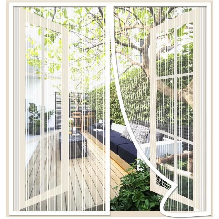 Moskitonetz – Selbstklebend – 120 X 130 Cm – Automatischer Verschluss – Mückenschutz – Kein Bohren Erforderlich