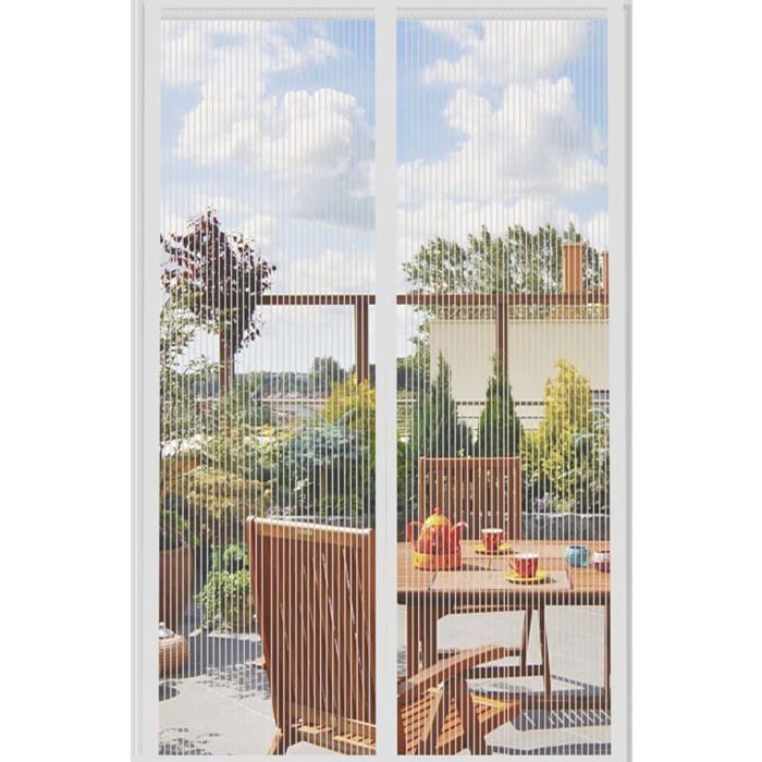 Magnetisches Moskitonetz Für Tür/fenster 100 X 210 Cm - Weiß, Kein Bohren Erforderlich