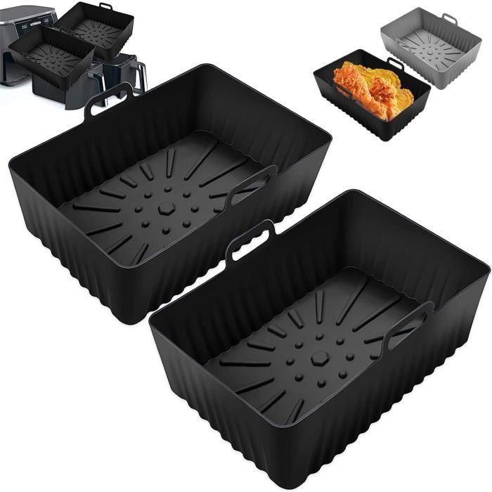 Silikonform Für Heißluftfritteusen – 2-teiliges Set, Hitzebeständig Bis 240 °c, Antihaftbeschichtet, Wiederverwendbar (weiß)