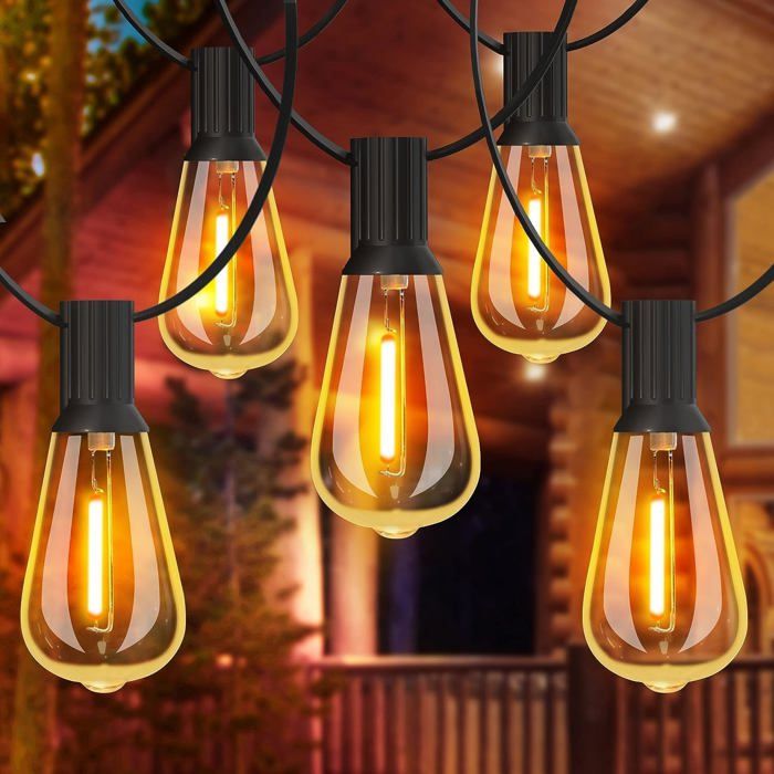 Lichterkette - Zeminpeoel - St38 - 30 M - 2200 K Warmweiß - Wasserdicht