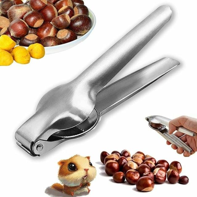 Pince à châtaignes Coupe-châtaignes Broyeur de châtaignes Craqueur d'amandes Ouvre-châtaignes rapide Pince à châtaignes Casse-noix et noisettes