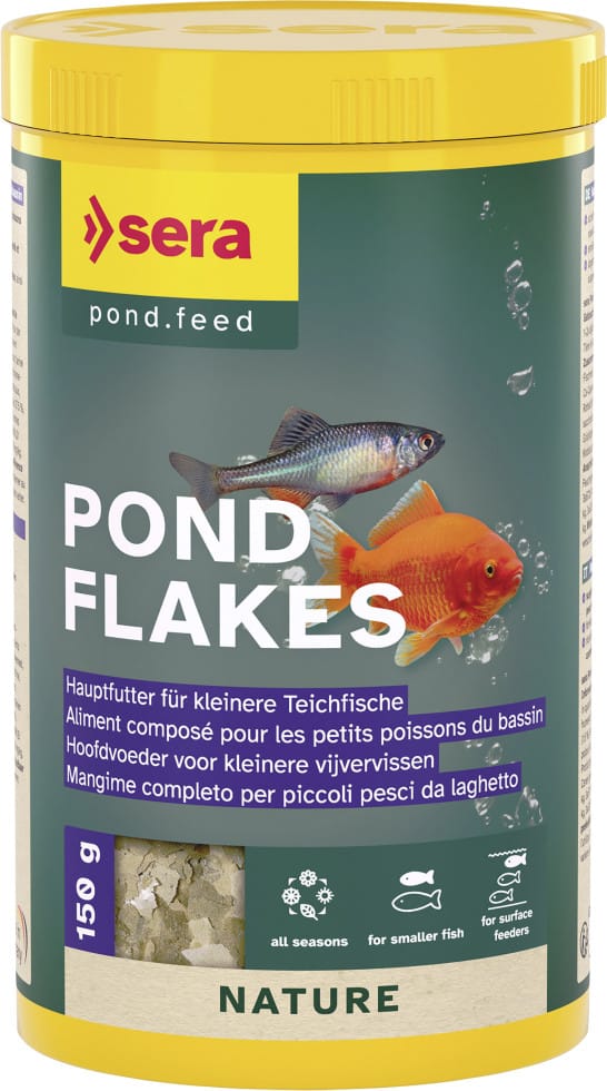 Sera Pond Fischfutter Teich Flakes 1 L Flocken