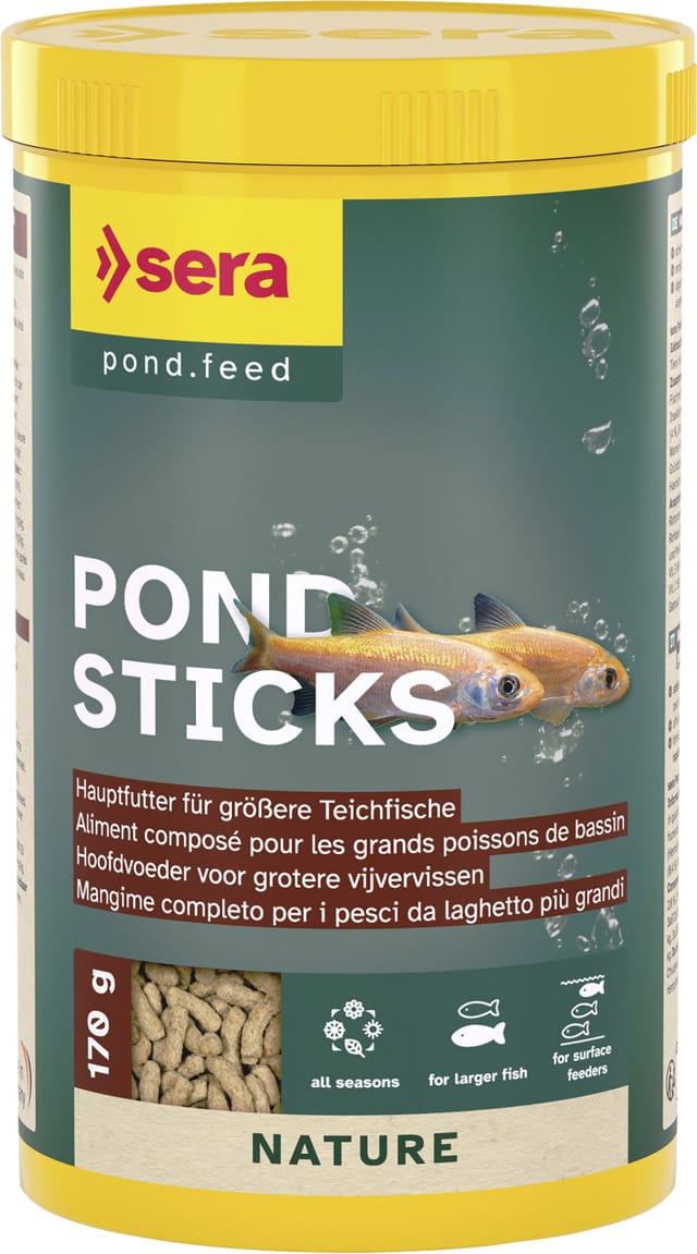 Sera Pond Fischfutter Teich Sticks für größere Fische 1 L Teichfutter